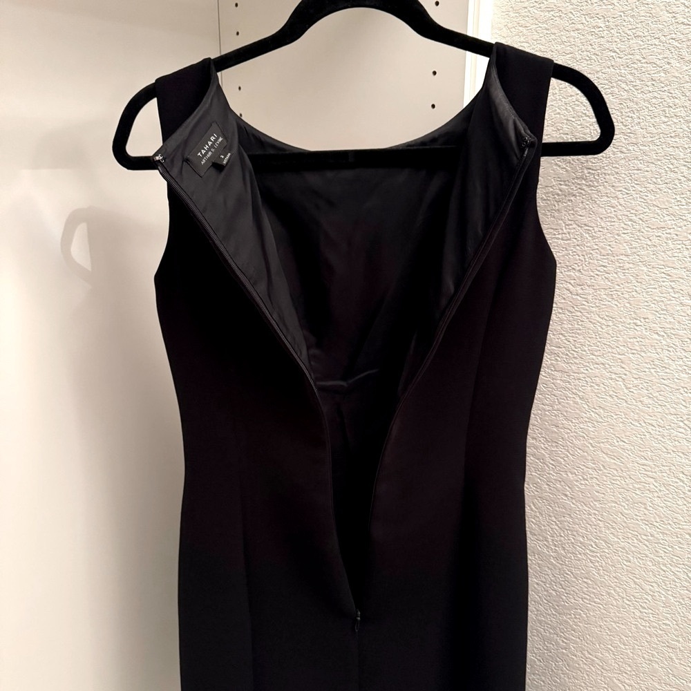 Tahari Black Sleeveless Mini Sheath Dress for Cocktail - Picture 6 of 7